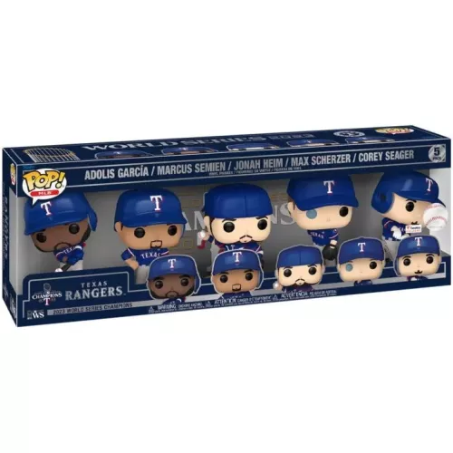 Funko Pop! Adolis Garcia 5 Pack Texas Rangers MLB Vinyl Figure Box