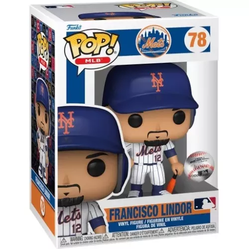 Funko Pop! Francisco Lindor #78 New York Mets MLB Vinyl Figure Box
