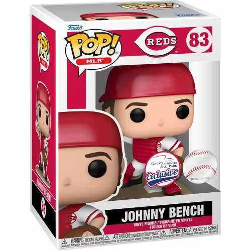 Funko Pop! Johnny Bench #83 Cincinnati Reds MLB Vinyl Figure Box