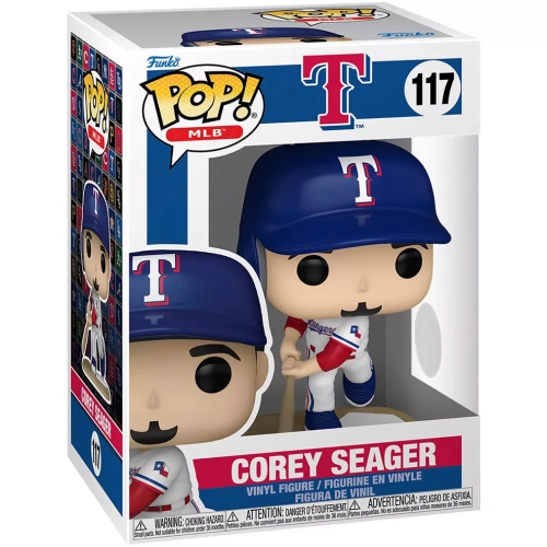 Funko Pop! Corey Seager #117 Texas Rangers MLB Vinyl Figure Box