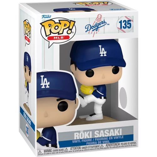 Funko Pop! Rōki Sasaki #135 Los Angeles Dodgers MLB Box