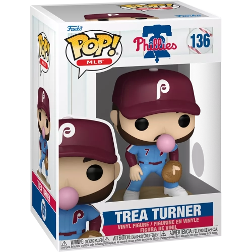 Funko Pop! Trea Turner #136 Bubblegum Philadelphia Phillies Box