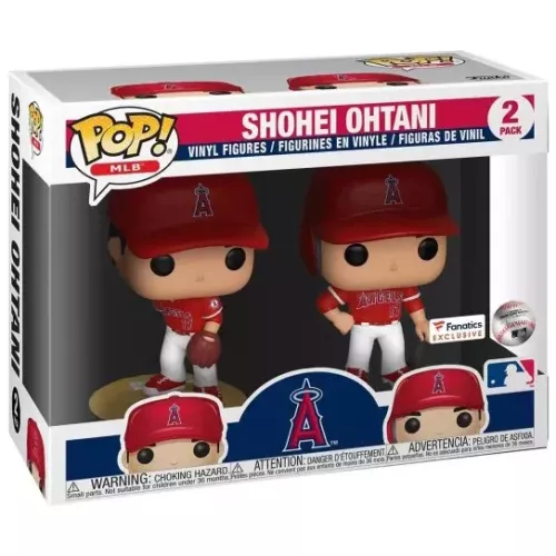 Funko Pop! Shohei Ohtani 2 Pack Red Los Angeles Dodgers Box