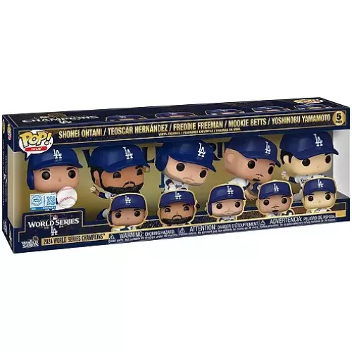 Funko Pop! Teoscar Hernández 5 Pack 2024 Los Angeles Dodgers Box