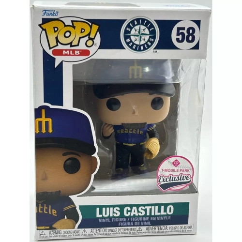 Funko Pop! Luis Castillo #58 Seattle Mariners MLB Vinyl Figure Box