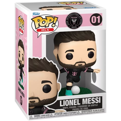 Funko Pop! Lionel Messi #01 Inter Miami CF Away Jersey Box