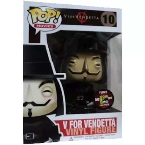 Funko Pop! V for Vendetta #10 Metallic Movies Vinyl Figure Box