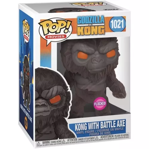 Funko Pop! Kong with Battle Axe #1021 Flocked Godzilla vs. Kong Box