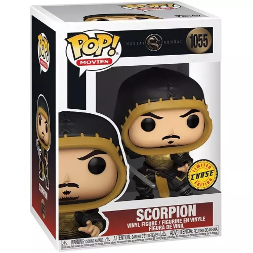 Funko Pop! Scorpion #1055 Unmasked Chase Mortal Kombat Box