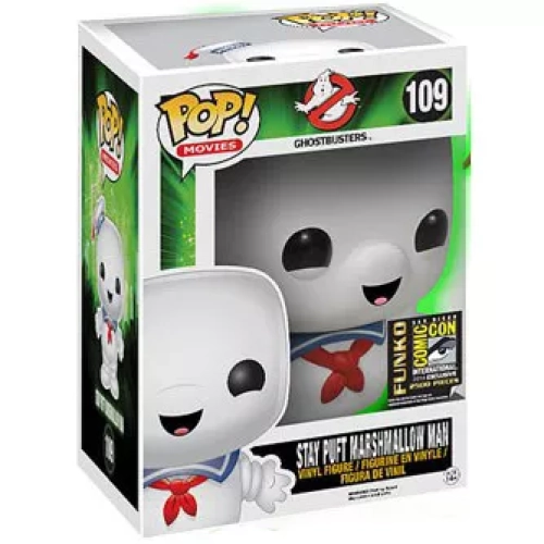 Funko Pop! Stay Puft Marshmallow Man #109 6 Inch Glows in the Dark Box