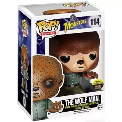 Funko Pop! The Wolf Man #114 Flocked Universal Monsters Box