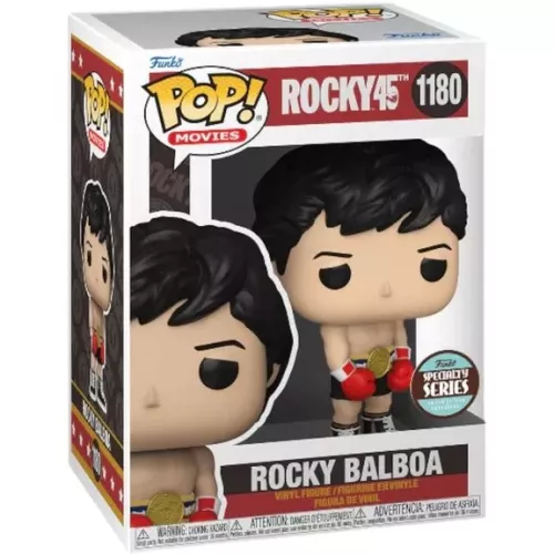Funko Pop! Rocky Balboa #1180 with Gold Belt Rocky 45th Box