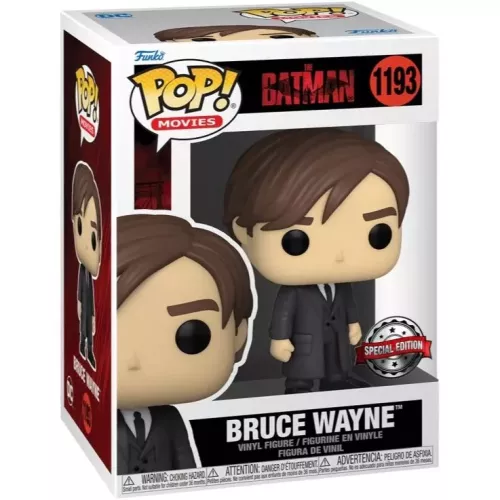 Funko Pop! Bruce Wayne #1193 Suit and Tie The Batman Box