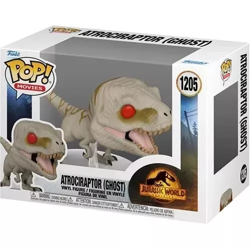 Funko Pop! Atrociraptor (Ghost) #1205 Jurassic World Dominion Box
