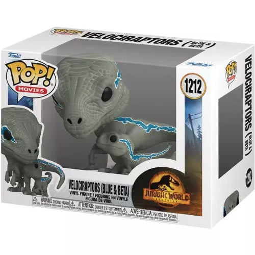 Funko Pop! Velociraptors (Blue & Beta) #1212 Jurassic World Dominion Box