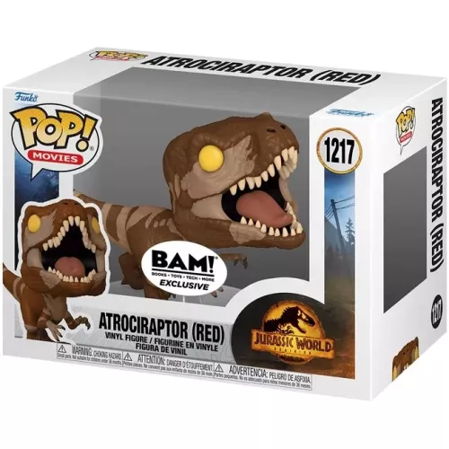 Funko Pop! Atrociraptor (Red) #1217 Jurassic World Dominion Box