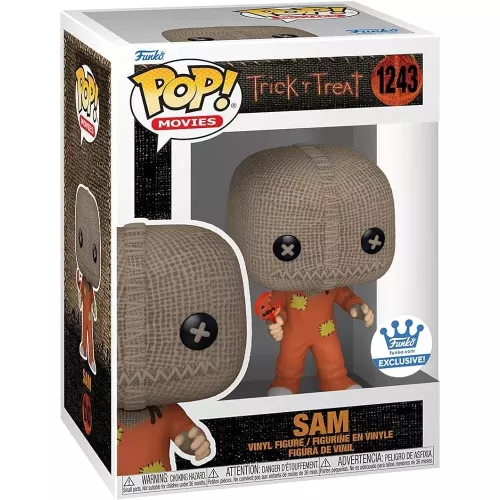 Funko Pop! Sam #1243 with Lollipop Trick 'r Treat Movies Box