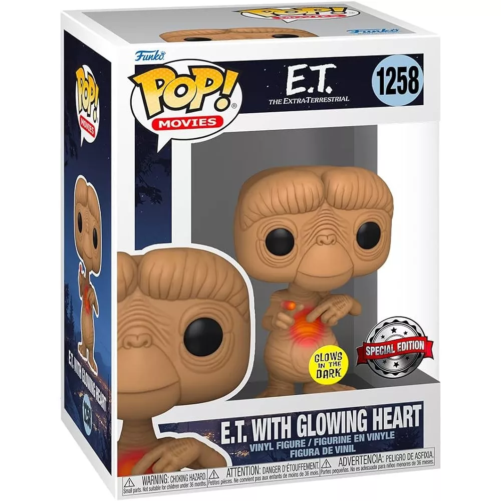 E.T. with Glowing Heart Box