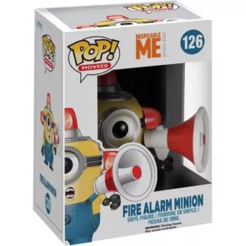 Funko Pop! Fire Alarm Minion #126 Despicable Me Minion Made Box
