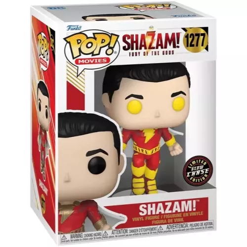 Funko Pop! Shazam! #1277 Chase Glows in the Dark DC Shazam! Fury of the Gods Box