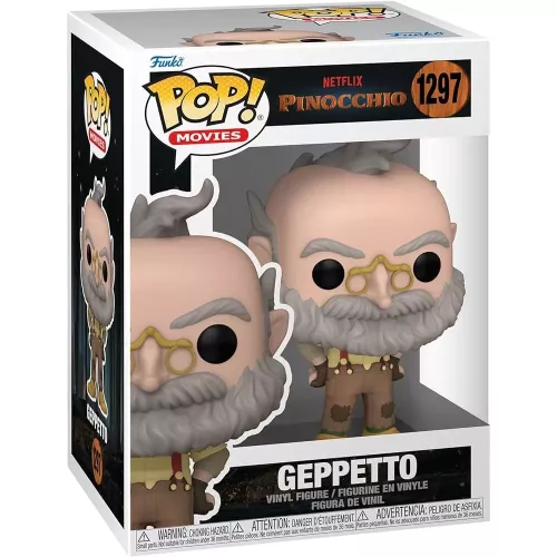 Funko Pop! Geppetto #1297 Netflix Pinocchio Movies Box