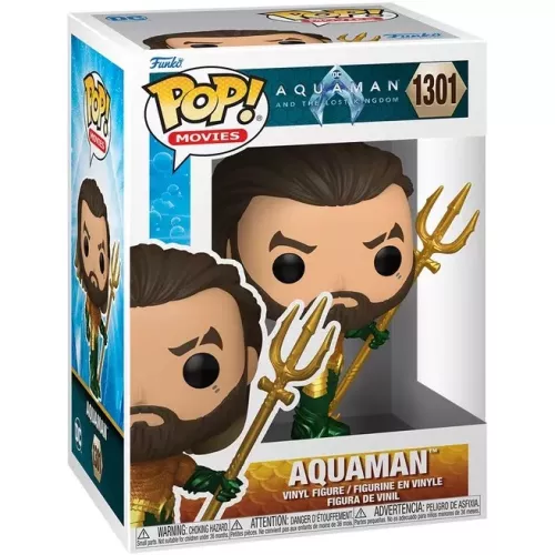 Funko Pop! Aquaman #1301 with Trident DC Aquaman and the Lost Kingdom Box
