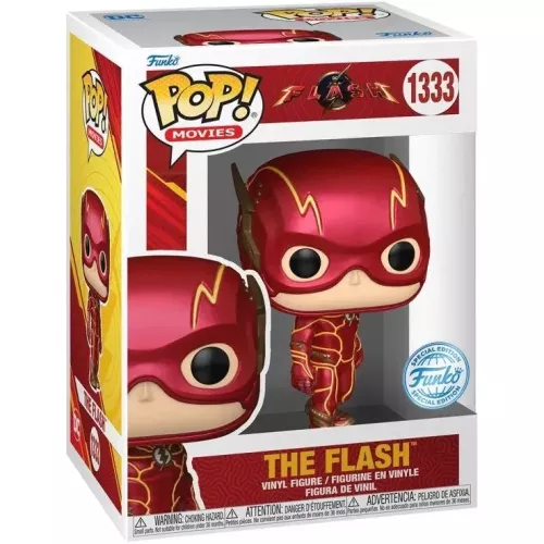 Funko Pop! The Flash #1333 Metallic DC The Flash Movies Box