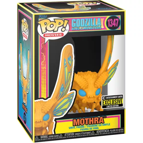 Funko Pop! Mothra #1347 Blacklight Godzilla King of the Monsters Box