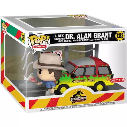 Funko Pop! T. Rex Breakout: Dr. Alan Grant #1382 Jurassic Park 30th Anniversary Box