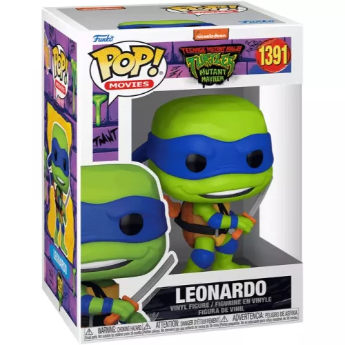 Funko Pop! Leonardo #1391 Nickelodeon Teenage Mutant Ninja Turtles Mutant Mayhem Box