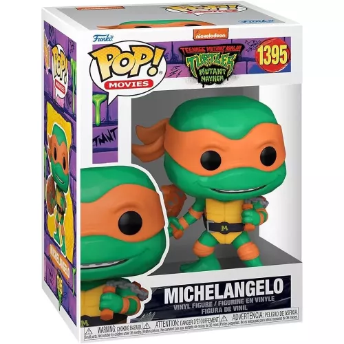 Funko Pop! Michelangelo #1395 Nickelodeon Teenage Mutant Ninja Turtles Mutant Mayhem Box