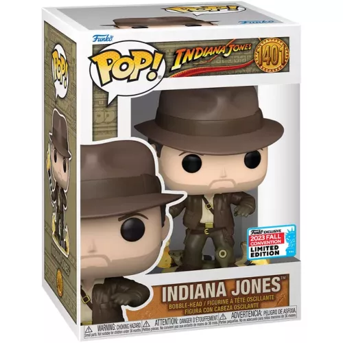 Funko Pop! Indiana Jones #1401 with Torch and Snakes Box