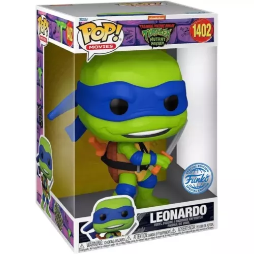 Funko Pop! Leonardo #1402 10 Inch Nickelodeon Teenage Mutant Ninja Turtles Mutant Mayhem Box