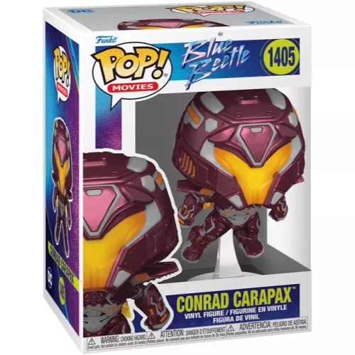 Funko Pop! Conrad Carapax #1405 DC Blue Beetle Movies Box