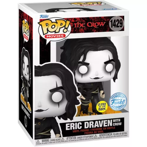 Funko Pop! Eric Draven with Crow #1429 Glows in the Dark Box