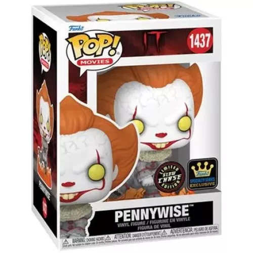 Funko Pop! Pennywise #1437 Dancing Chase Glows in the Dark Box