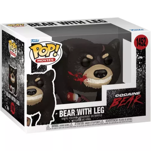 Funko Pop! Bear with Leg #1452 Cocaine Bear Movies Box