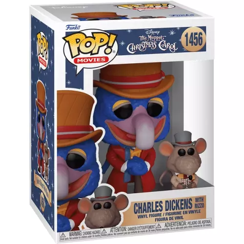 Funko Pop! Charles Dickens with Rizzo #1456 Disney The Muppet Christmas Carol Box
