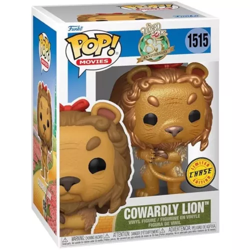 Funko Pop! Cowardly Lion #1515 Chase Metallic The Wizard of Oz 85 Anniversary Box