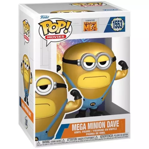 Funko Pop! Mega Minion Dave #1553 Illuminations Despicable Me 4 Box