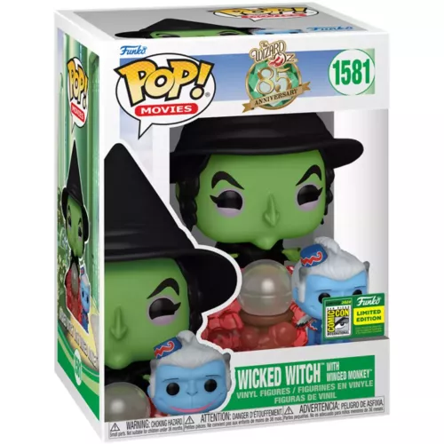 Funko Pop! Wicked Witch with Winged Monkey #1581 The Wizard of Oz 85 Anniversary Box