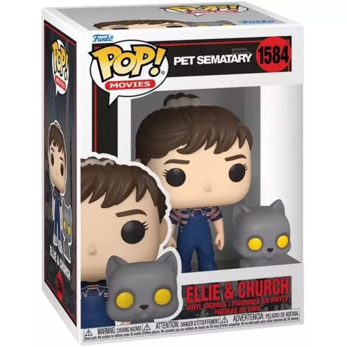 Funko Pop! Ellie & Church #1584 Pet Sematary Movies Box