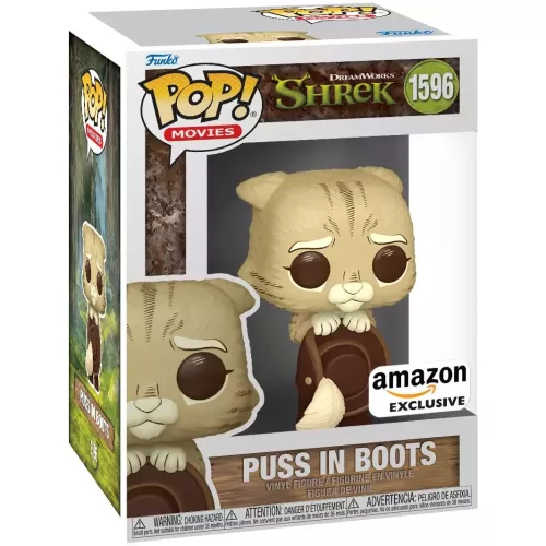 Funko Pop! Puss in Boots #1596 Brown Dreamworks Shrek Box