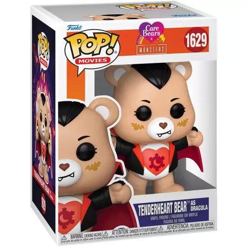 Funko Pop! Tenderheart Bear as Dracula #1629 Care Bears X Universal Monsters Box
