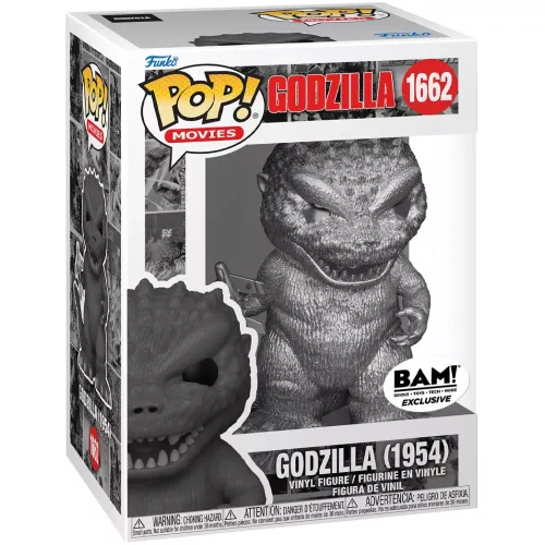 Funko Pop! Godzilla (1954) #1662 Metallic Platinum Box