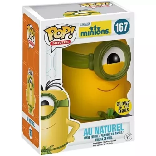 Funko Pop! Au Naturel #167 Glows in the Dark Illumination Minions Box