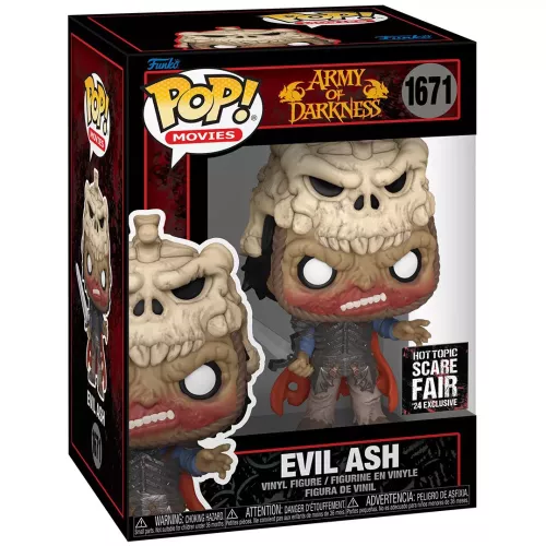 Funko Pop! Evil Ash #1671 Bloody Army of Darkness Movies Box