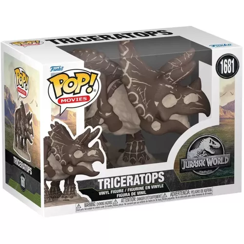 Funko Pop! Triceratops #1681 Jurassic World Movies Box