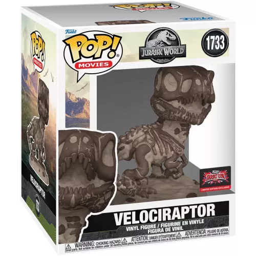 Funko Pop! Velociraptor #1733 Fossil 6 Inch Jurassic World Box