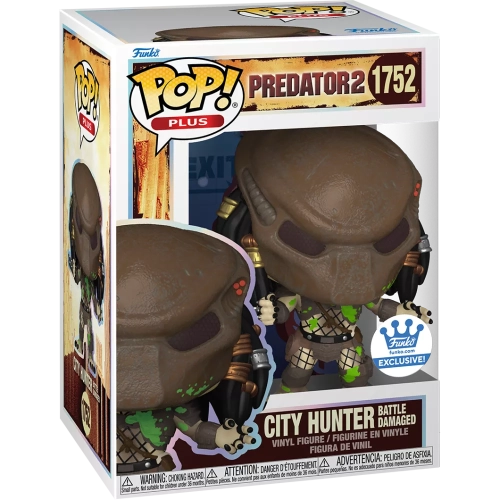 Funko Pop! City Hunter Battle Damaged #1752 PLUS Predator 2 Box